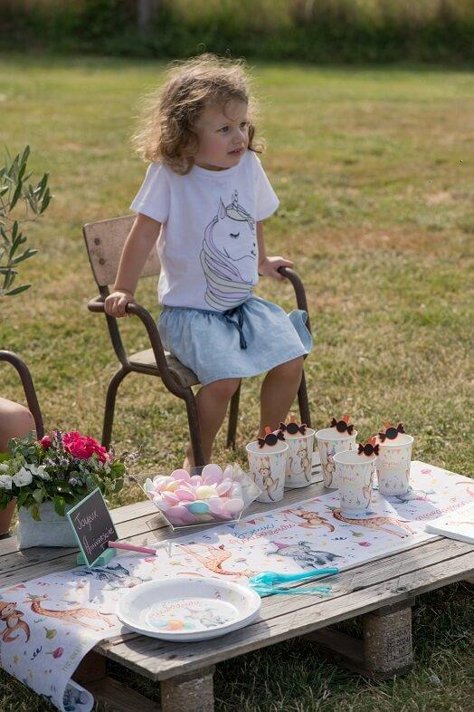 Gobelet en carton jetable anniversaire enfant zoo