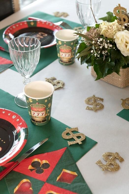 Gobelet en carton jeux de casino