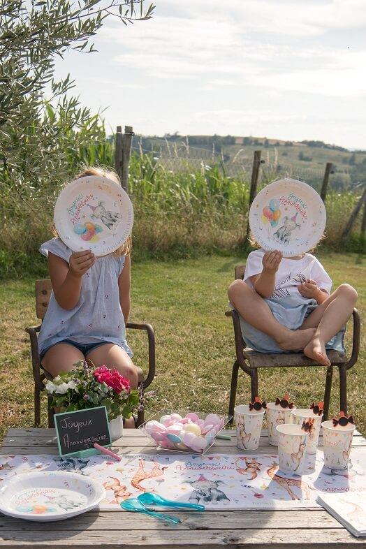 Gobelet jetable en carton anniversaire enfant zoo