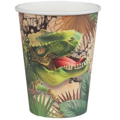 Gobelet en carton Dinosaure Jurassic (x10) REF/7286