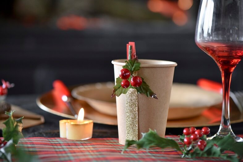 Gobelet kraft en carton jetable