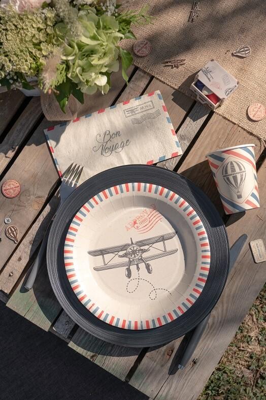 Gobelet voyage autour du monde montgolfiere