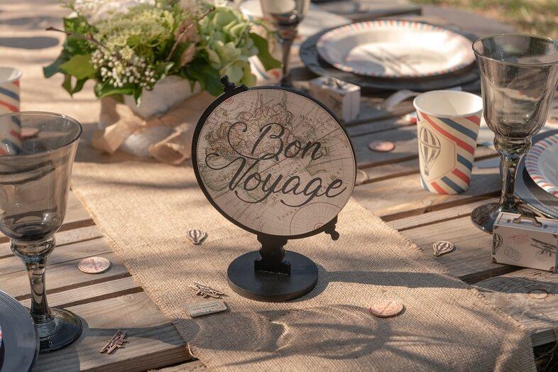 Gobelet voyage tour du monde en montgolfiere