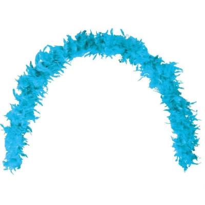 Grand boa bleu turquoise en plumes pour fete
