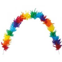 Grand boa multicolore en plumes pour fete