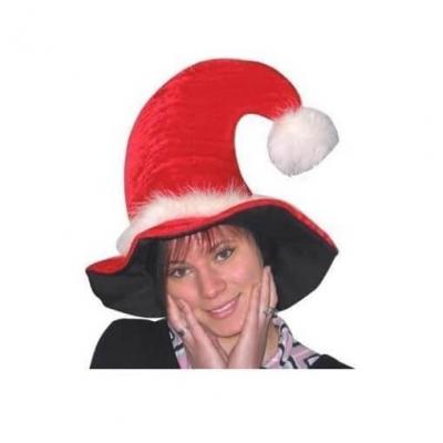 Grand chapeau de noel rouge et blanc
