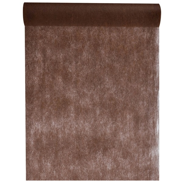 Grand chemin de table in tisse chocolat 60cm x 10m