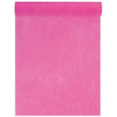 Grand chemin de table in tisse fuchsia 60cm x 10m