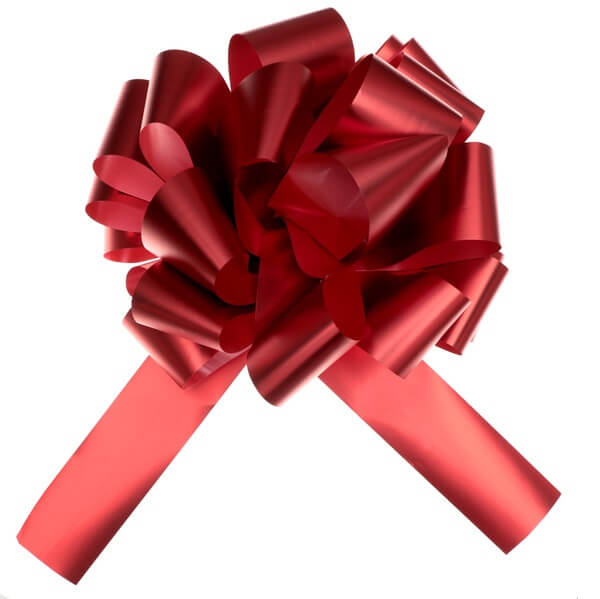 Grand noeud automatique a tirer rouge