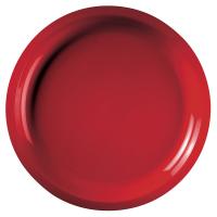 Grande assiette incassable ronde de 29cm rouge