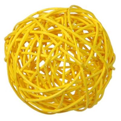 Assortiment boule de rotin jaune (x10) REF/2819