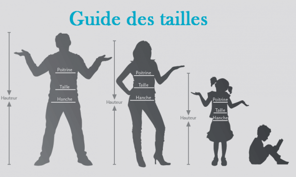 Guide des tailles deguisements et des costumes de fete et carnaval