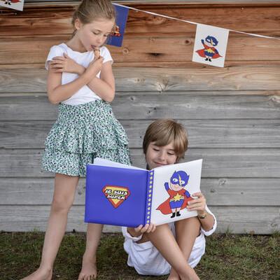 Banderole anniversaire super heros boy 1