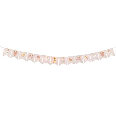 Decoration de salle baby shower rose