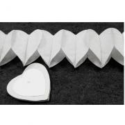 Guirlande coeur blanc, 4m (x2) REF/GUI054