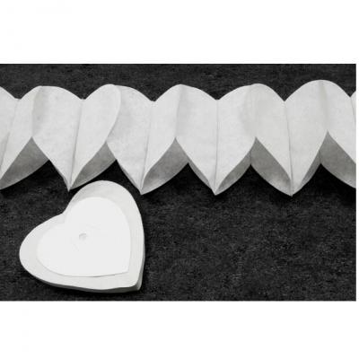 Guirlande blanche coeur pour mariage