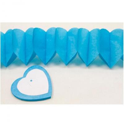 Guirlande bleu turquoise coeur pour mariage