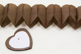 Guirlande coeur chocolat