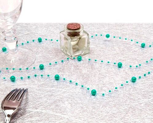 Guirlande de decoration bleu jade