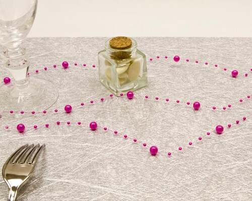 Guirlande de decoration fuchsia