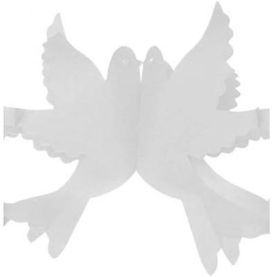 Guirlande elegante mariage colombe blanche