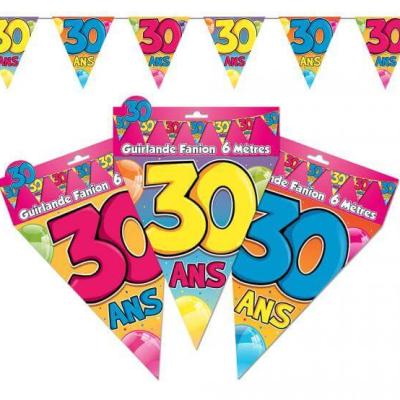 Guirlande fanion 30 ans
