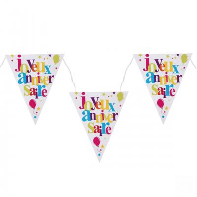 1 Pack bougie anniversaire 2 ans pailletée multicolore /BBC0