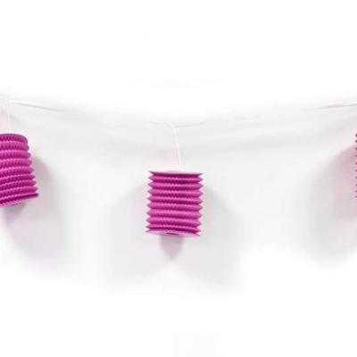 Guirlande lampion fuchsia