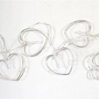 Guirlande mariage coeur lumineuse argent