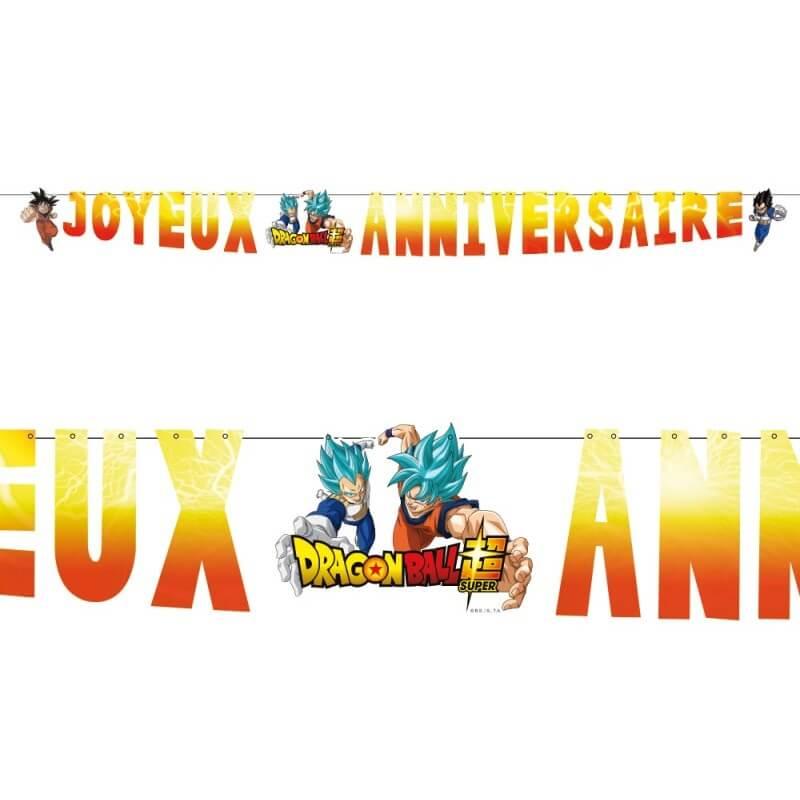 Guirlande papier joyeux anniversaire dragon ball