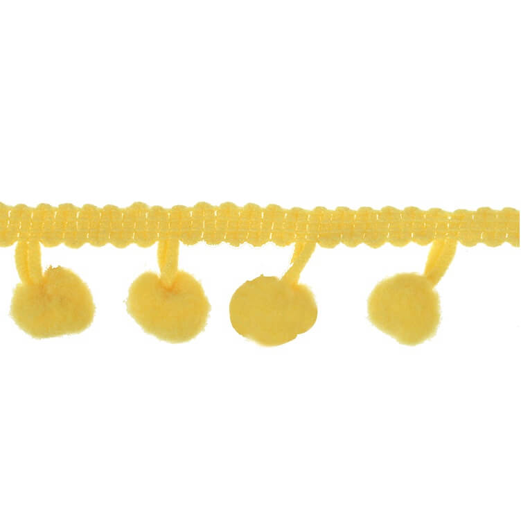 Guirlande pompon jaune