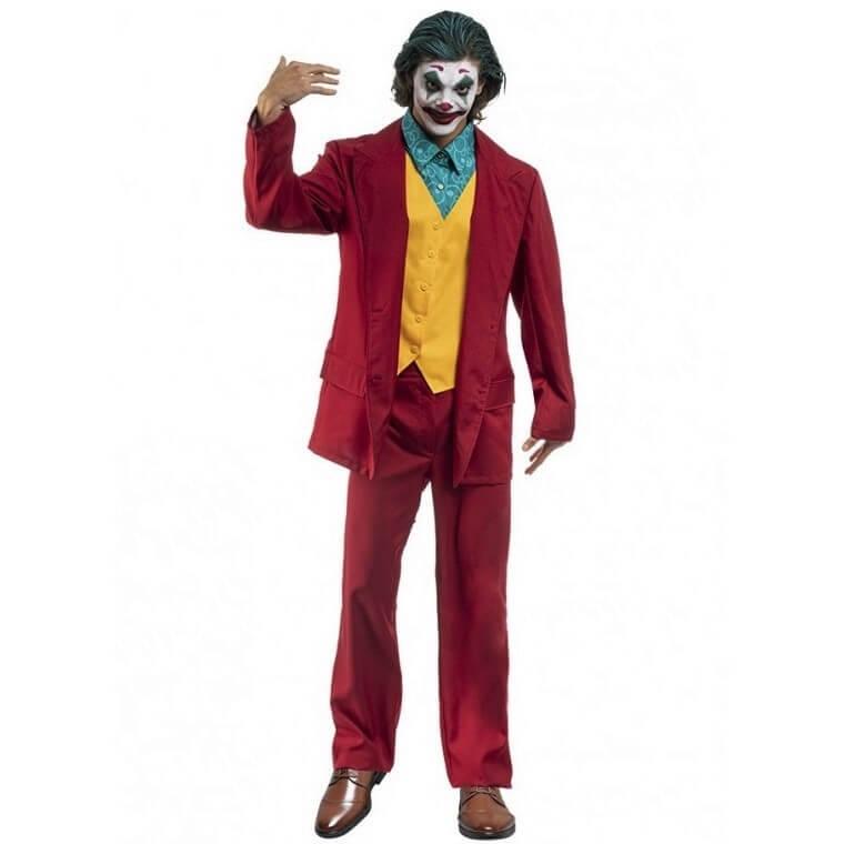 H4208l taille l mr crazy costume deguisement clown joker adulte