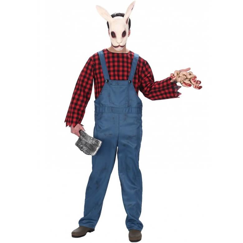 H4229 taille xl deguisement adulte halloween lapin lumberjack bunny