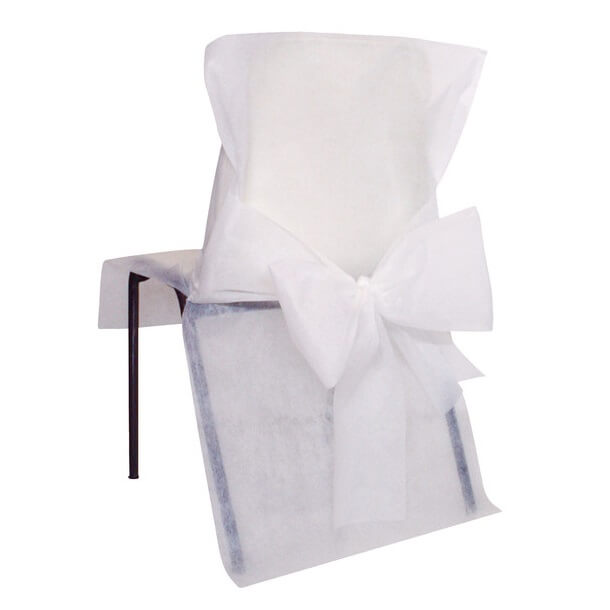 Housse de chaise mariage blanche
