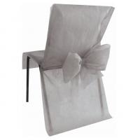 Housse de chaise mariage grise