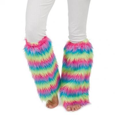 Jambiere disco multicolore peluche