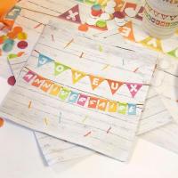 Jet038 serviette de table papier joyeux anniversaire multicolore