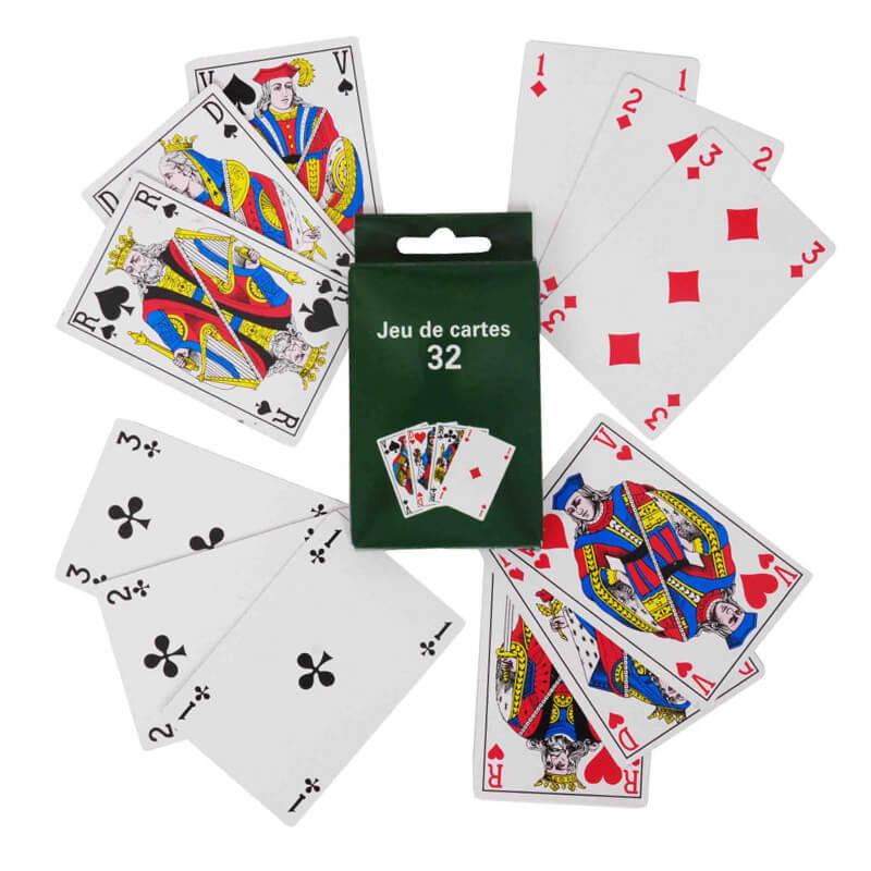 Jeu de 32 Cartes Pas Cher, Jeu de Cartes Belote