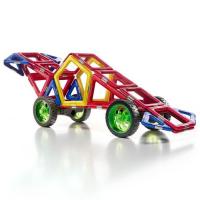 Jeu de construction magnetique enfant voiture de course geosmart