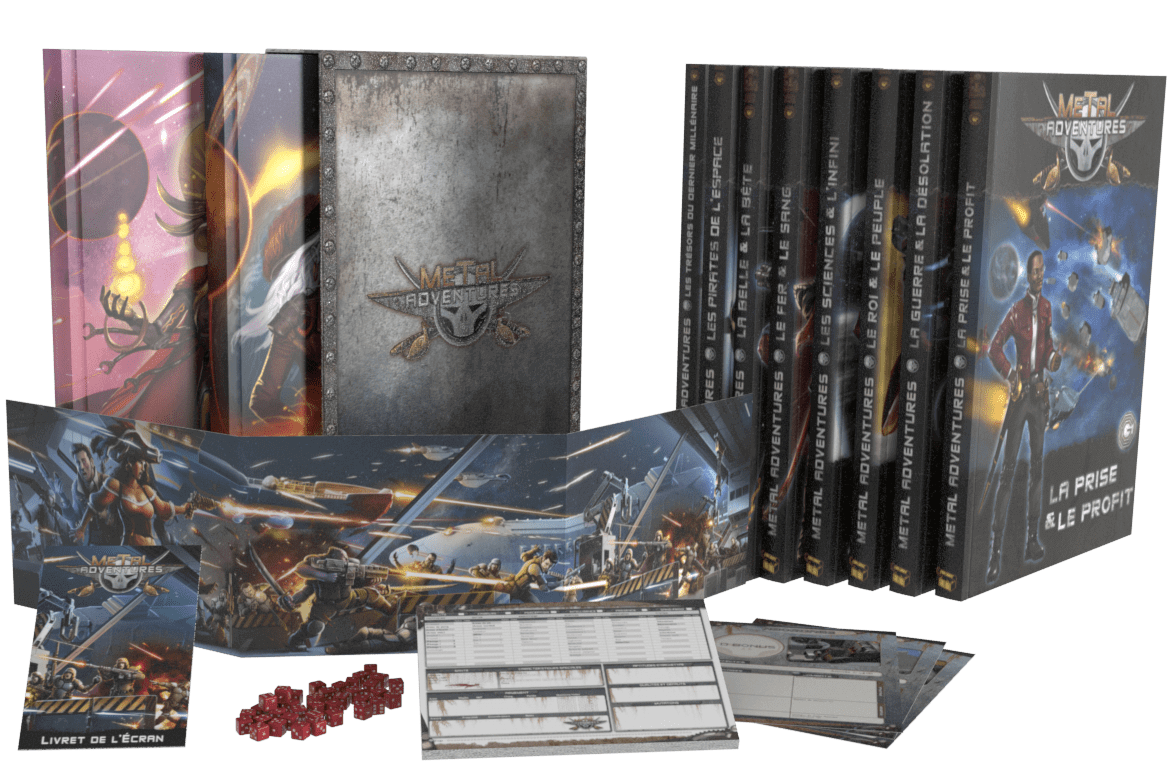 Jeu de role livre metal adventure la belle et la bete