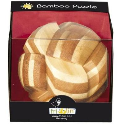 Jeu casse tete fridolin bambou sphere en bois