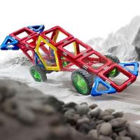 Jeux de construction magnetique voiture de course geosmart