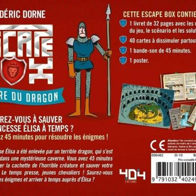 Jeu de societe escape box enfant l antre du dragon