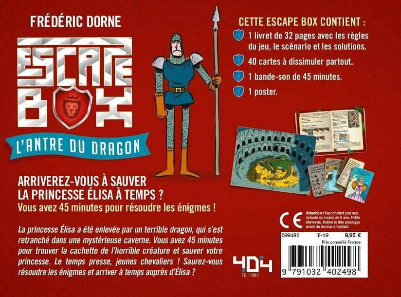 Jeux de societe escape box enfant l antre du dragon