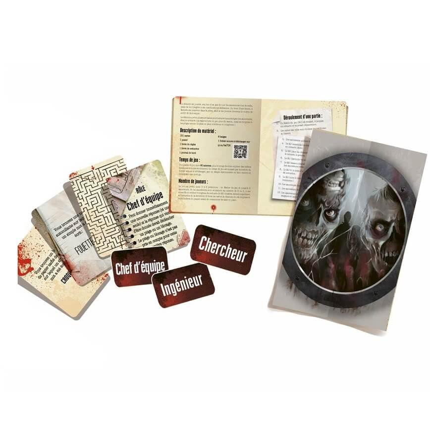 Jeux de societe escape box zombie