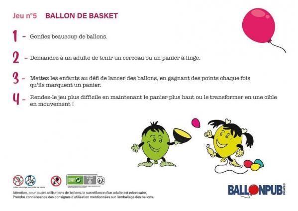 Jeux originaux pour enfant avec des ballons