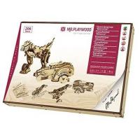 Jeux puzzle 3d en bois mr playwood dino car