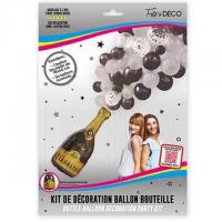 Kit decoration ballon champagne argent