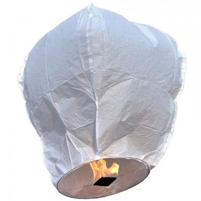 Lanterne céleste blanche biodégradable sans métal 1m (x1) REF/21500