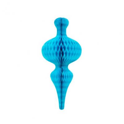 Lanterne nid d abeille bleu turquoise 1